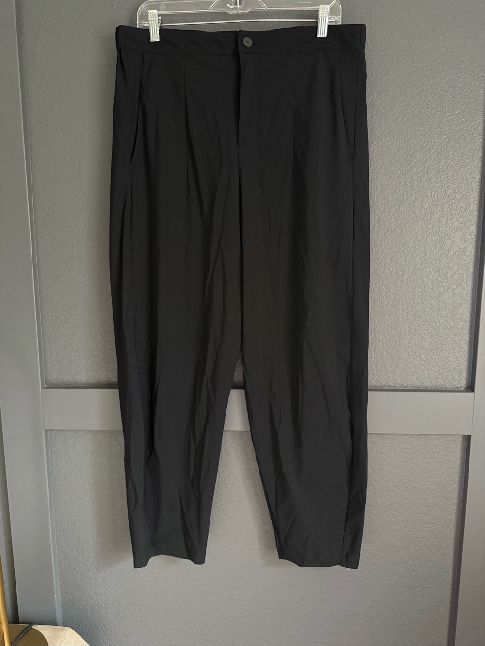 Black Wide-Leg Pull-On Women’s Pants